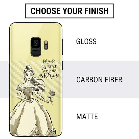 Disney Princess Belle Tale As Old As Time Art Galaxy S9 Skin